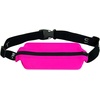 SPIbelt Running Belt Original Monochromatic, Women Men, Phone Holder for Running, Running Fanny Pack, Holder for Phone, Running Waist Pack, Adjustable Waist, [Fits All Phones]. White w/White Zipper(Fuchsia with Black Zipper)