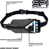 SPIbelt Running Belt Original Monochromatic, Women Men, Phone Holder for Running, Running Fanny Pack, Holder for Phone, Running Waist Pack, Adjustable Waist, [Fits All Phones]. White w/White Zipper(Black White Polka Dot/Black Zipper)