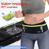Slim Running Belt, Bounce Free Fanny Pack Phone Holder(Black/3 Yellow Zippers)