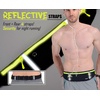 Slim Running Belt, Bounce Free Fanny Pack Phone Holder(Black/3 Yellow Zippers)