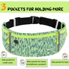 Slim Running Belt, Bounce Free Fanny Pack Phone Holder(Green)