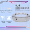 Slim Running Belt, Bounce Free Fanny Pack Phone Holder(Light Grey)