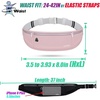 Slim Running Belt, Bounce Free Fanny Pack Phone Holder(Light Pink)