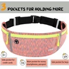 Slim Running Belt, Bounce Free Fanny Pack Phone Holder(Orange)
