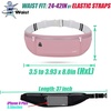 Slim Running Belt, Bounce Free Fanny Pack Phone Holder(Red)