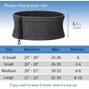 Slim Running Belt, No-Bounce Hidden Waist Pack with 360° Opening for Soft Flask, Cellphones, Keys or Gels, Grey, Small(Black)