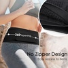 Slim Running Belt, No-Bounce Hidden Waist Pack with 360° Opening for Soft Flask, Cellphones, Keys or Gels, Grey, Small(Black)