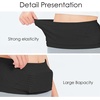 Slim Running Belt, No-Bounce Hidden Waist Pack with 360° Opening for Soft Flask, Cellphones, Keys or Gels, Grey, Small(Black)