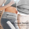 Slim Running Belt, No-Bounce Hidden Waist Pack with 360° Opening for Soft Flask, Cellphones, Keys or Gels, Grey, Small(Grey)