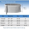 Slim Running Belt, No-Bounce Hidden Waist Pack with 360° Opening for Soft Flask, Cellphones, Keys or Gels, Grey, Small(Grey)