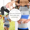 Slim Running Belt, No-Bounce Hidden Waist Pack with 360° Opening for Soft Flask, Cellphones, Keys or Gels, Grey, Small(Grey)