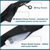 Slim Running Belt for Men and Women, Running Waist Pack(Black-large)
