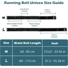 Slim Running Belt for Men and Women, Running Waist Pack(Black-medium)