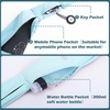 Slim Running Belt for Men and Women, Running Waist Pack(Cyan-medium)