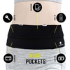 Universal One Size Waist Pack, Black, Water Resistant, Secure Pockets, Comfortable Design