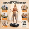 Vibration Plate Exercise Machine, 1-999 Full Body Workout Platform(Black)