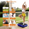 Vibration Plate Exercise Machine Vibrating Plate for Lymphatic Drainage(Blue)