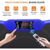 Vibration Plate Exercise Machine Vibrating Plate for Lymphatic Drainage(Blue)