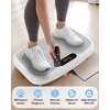 Vibration Plate Exercise Machine Vibration for Lymphatic Drainage Fitness Equipment for Strength Toning Premium Home Workout Equipment with 1-200 Speed Settings for Fitness (Gold)(White)