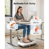 Vibration Plate Exercise Machine Vibration for Lymphatic Drainage Fitness Equipment for Strength Toning Premium Home Workout Equipment with 1-200 Speed Settings for Fitness (Gold)(White)