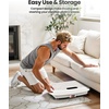 Vibration Plate Exercise Machine Vibration for Lymphatic Drainage Fitness Equipment for Strength Toning Premium Home Workout Equipment with 1-200 Speed Settings for Fitness (Gold)(White)