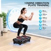 Vibration Plate Exercise Machine, Whole-Body Fitness Vibration Platform with Remote Control, Foot Massage Nodes, Speed & Multiple Preset Modes, Compact Home Workout Equipment(Midnight-black)