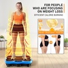 Vibration Plate Exercise Machine for Full Body Lymphatic Drainage(Blue)
