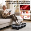 Vibration Plate Exercise Machine for Full Body Lymphatic Drainage(Gray)