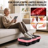 Vibration Plate Exercise Machine for Full Body Lymphatic Drainage(Pink)