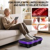 Vibration Plate Exercise Machine for Full Body Lymphatic Drainage(Purple)
