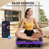 Vibration Plate Exercise Machine for Full Body Lymphatic Drainage(Purple)