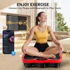 Vibration Plate Exercise Machine for Full Body Lymphatic Drainage(Red)