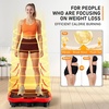 Vibration Plate Exercise Machine for Full Body Lymphatic Drainage(Red)