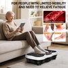 Vibration Plate Exercise Machine for Full Body Lymphatic Drainage(White)