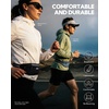 WATERFLY Running Belt Slim Breathable Back Pad 4-Pocket Runners Pouch(Dark Blue)