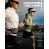 WATERFLY Running Belt Slim Breathable Back Pad 4-Pocket Runners Pouch(Dark Gray)