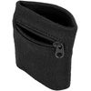 Wrist Wallet Bag – Breathable Sweatband with Key Holder, Coin Storage for Running, Cycling, Gym (Black)