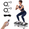 DUMOS Vibration Plate, Whole Body Workout Machine with LED Touch Screen & Pull Ropes for Weight Loss & Muscle Toning, Vibrate Platform Machines(Grey)