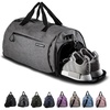 Fitgriff® Gym Bag for Men & Women with Shoe & Wet Compartment – Duffle Bag for Travel, Sports, Fitness & Workout(Grey)