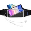 Running Belt,Fanny Pack Fits Phones UP to 6.5″ for Women Men,Black and Pink(Black)
