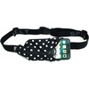 Black White Polka Dot/Black Zipper