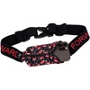 black with pink flamingos