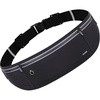 Slim Running Belt, Bounce Free Fanny Pack Phone Holder(Black)