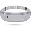 Slim Running Belt, Bounce Free Fanny Pack Phone Holder(Light Grey)