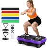 Vibration Plate Exercise Machine for Full Body Lymphatic Drainage(Purple)