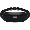 WATERFLY Running Belt Slim Breathable Back Pad 4-Pocket Runners Pouch(Black)
