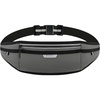 WATERFLY Running Belt Slim Breathable Back Pad 4-Pocket Runners Pouch(Dark Gray)