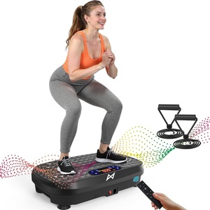 AXV Vibration Plate Fitness Platform Exercise Machine Body Vibrating Board(BLACK)