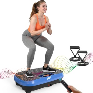 AXV Vibration Plate Fitness Platform Exercise Machine Body Vibrating Board(BLUE)