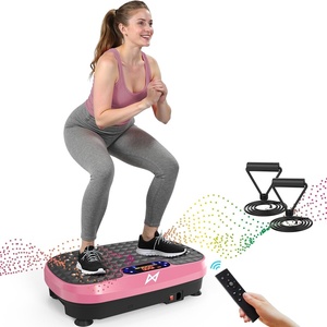 AXV Vibration Plate Fitness Platform Exercise Machine Body Vibrating Board(PINK)